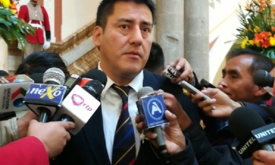 Javier Zavaleta, Ministro de Defensa/Foto. ABI