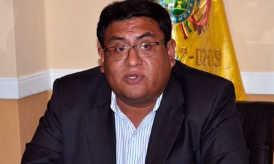 El ministro de Medio Ambiente y Agua, Carlos Ortuño