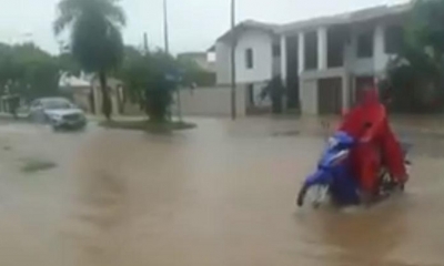 Barba dijo que por esa apertura salía el agua de lluvia acumulada dentro de la circunvalación de Trinidad