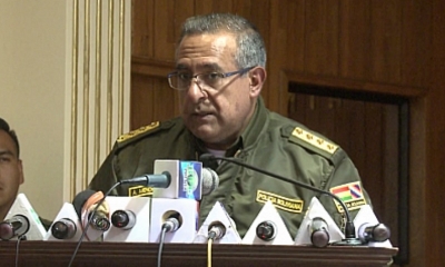 Faustino Mendoza, Comandante General de la Policía Boliviana