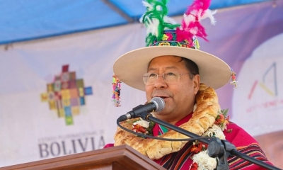 El presidente Luis Arce 