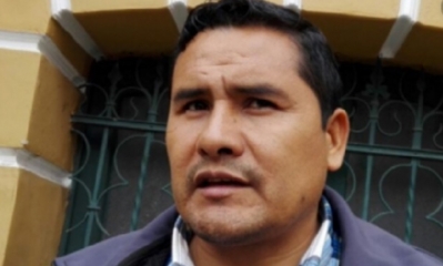 Jacinto Herrera, ejecutivo de la Confederación Sindical Única de Trabajadores Campesinos de Bolivia/Foto. RRSS