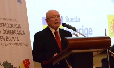 Presidente del Tribunal Electoral de Bolivia, Oscar Hassenteufel.