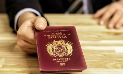 Foto/ Archivo: Pasaporte boliviano. 