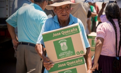 Beneficiario recibe dotación de la canasta alimentaria 
