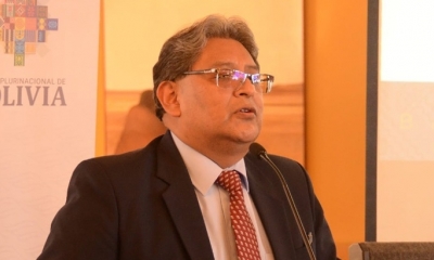 El presidente del Banco Central de Bolivia (BCB), Edwin Rojas Ulo