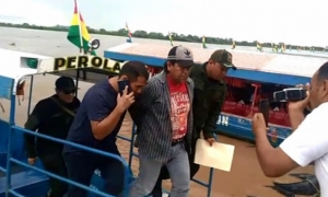 Médico capturado en territorio brasileño al momento de llegar a Bolivia. Foto captura