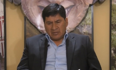 Juan Carlos Cejas, gobernador de Potosí/Foto. BTV