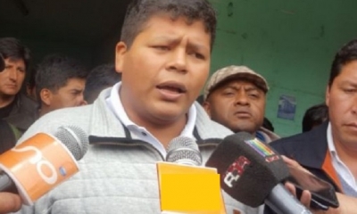 Franklin Gutiérrez, dirigente de Adepcoca/Foto. RRSS