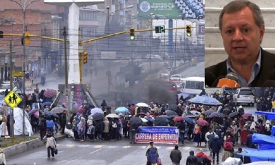 La UPEA, continua  movilizada/Foto. Producción Kandire