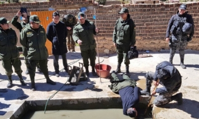 El operativo participó la policía y militares/Foto. ABI