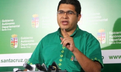 Vladimir Peña, secretario de Gobierno de la Gobernación de Santa Cruz. Foto: RRSS