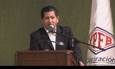 El ministro de Hidrocarburos, Luis Alberto Sánchez