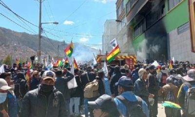 Movilización de los cocaleros contra mercado ilegal. Foro: Archivo ANF 2022