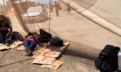 Los bolivianos que se encuentra en Huara, población de Chile