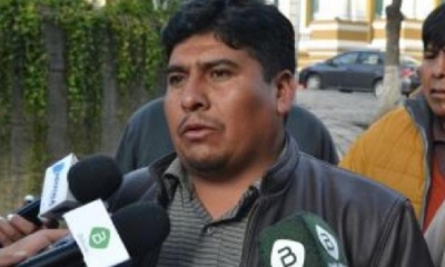 Hugo Torrez, ejecutivo de la COD de La Paz/Foto. RRSS