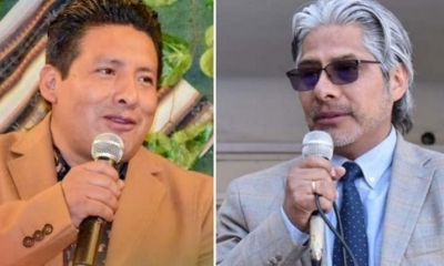 El gobernador Santos Quispe y Wilfredo Chávez. (Composición) | ERBOL.