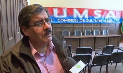 Rector de la UMSA, Waldo Albarracín. Foto: Fides
