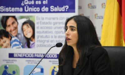 Gabriela Montaño, ministra de Salud/Foto. RRSS