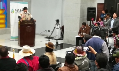 Presidente Evo Morales. Foto: ABI