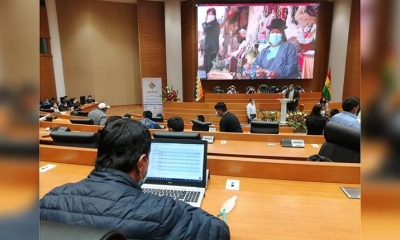 El acto de Rendición de Cuentas del Ministerio de Desarrollo Rural, en San Benito. 