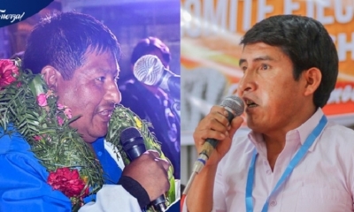 Juan Carlos León (MAS); Damián Condori (CST). 
