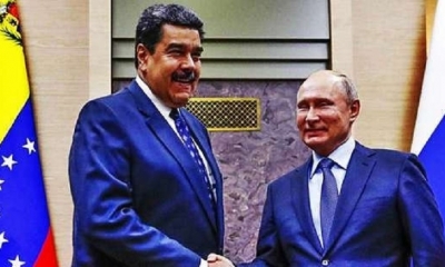 Nicolás Maduro y Vladimir Putin | Fuente: AFP