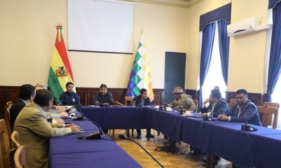 Reunión de autoridades del Legislativo.