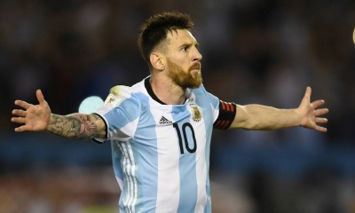El jugador de la selección argentina, Lionel Messi