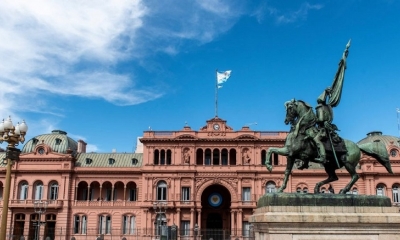 Vista de la Casa Rosada en la capital argentina. Foto: RRSS