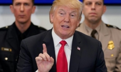  El presidente de EEUU, Donald Trump, durante un acto oficial en Virginia