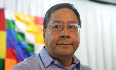 El candidato del Movimiento Al Socialismo (MAS), Luis Arce Catacora. Foto: Prensa MAS