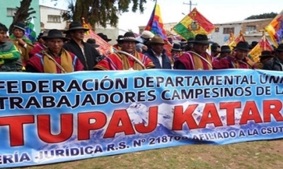 La Federación Única de Trabajadores Campesinos de La Paz ‘Tupac Katari’
