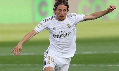 El centrocampista del Real Madrid Luka Modric