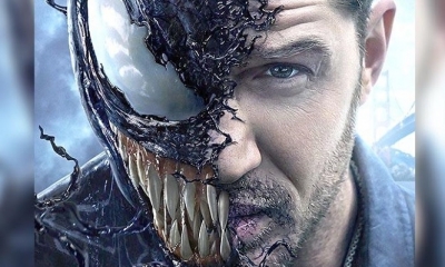 Póster de la nueva película Venom, interpretada por Tom Hardy. Foto: XATAKA