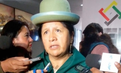 María Eugenia Choque, presidenta del Tribunal Supremo Electoral/Foto. RRSS