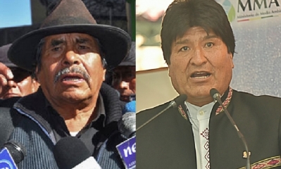 Felipe Quispe y Evo Morales/Foto. Kandire