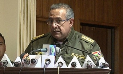 Faustino Mendoza, comandante de la Policía