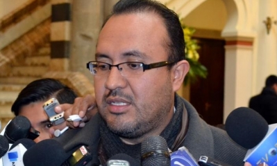 Ministro de Obras Públicas, Milton Claros.