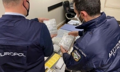 Miembros de la Europol durante un pasado operativo.