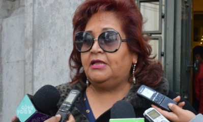 Betty Yañiquez, jefa nacional de la bancada del MAS/Foto. RRSS