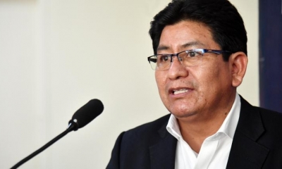 Foto/ Archivo: El ministro de Obras Públicas, Edgar Montaño. 