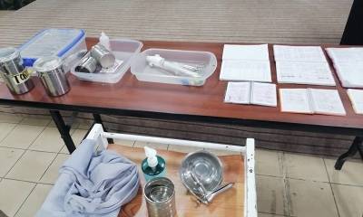Material secuestrado de la clínicas clandestinas