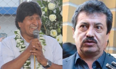 Evo Morales y Alex Contreras/Foto. Kandire