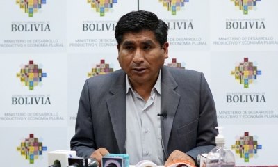 Ministro de Desarrollo Productivo y Economía Plural, Néstor Huanca.