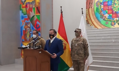 El ministro de Defensa, Luis Fernando López.