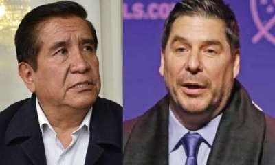 César Salinas y Marcelo Claure/Foto. Kandire