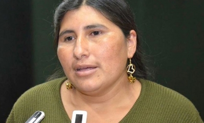 Nélida Sifuentes, senadora del MAS/Foto. RRSS