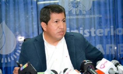El ministro de Hidrocarburos, Luis Alberto Sánchez