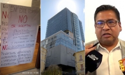CC pega cartel en la oficina del diputado Juan José Jáuregui.